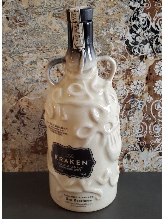 The Kraken Other - The Kraken Ceramic Rum Bottle Sea Monster EMPTY 750 ml